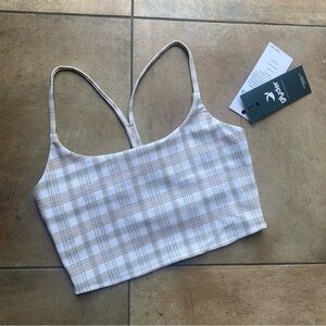 Glyder *NEW* Pure Bra in Linen Madras Plaid | Size Medium